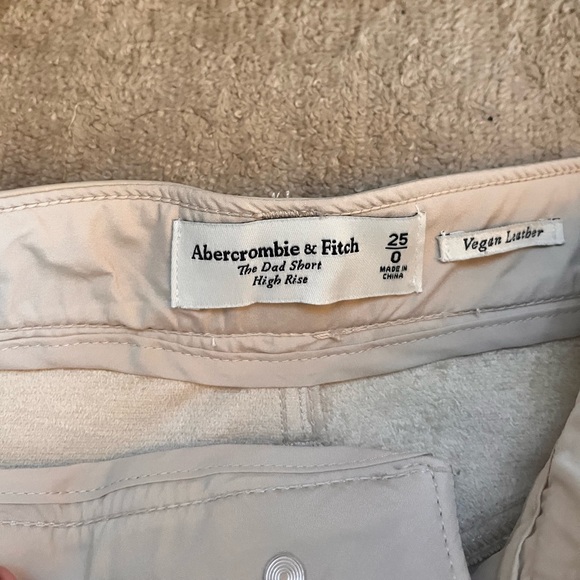 NEW Abercrombie & Fitch Leather Shorts - Picture 2 of 3